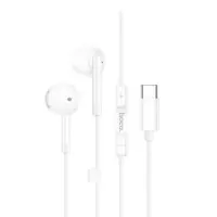 Провідні навушники вкладиші-гарнітура Hoco M95 Delight Type-C Білі Провідні навушники вкладиші-гарнітура Hoco M95 Delight Type-C Білі