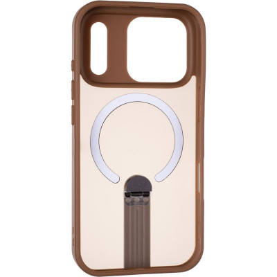 Чохол Накладка Bumper Stick MagSafe iPhone 17 Pro Max Коричнева Чохол Накладка Bumper Stick MagSafe iPhone 17 Pro Max Коричнева