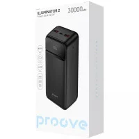 Універсальна мобільна батарея Повербанк Proove Illuminator 2 30000mAh 22.5W Чорний