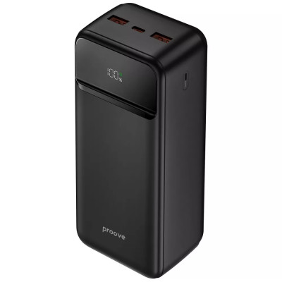 Универсальная мобильная батарея Повербанк Proove Illuminator 2 30000mAh 22.5W Черный
