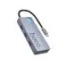 USB хаб Hoco HB50 5 in1 (HDTV+PD+USB 3.0*3) Grey, Серый