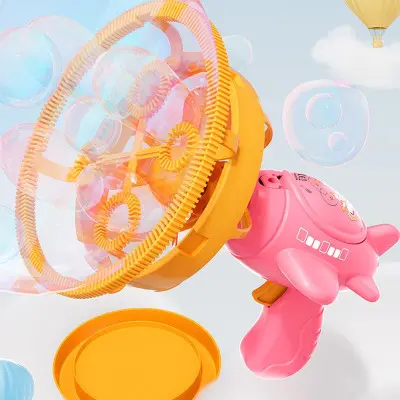 Пістолет з мильними бульбашками Bubble Gun H035 з пропейлером 2 в 1 + 250мл