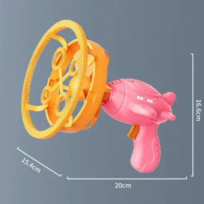 Пістолет з мильними бульбашками Bubble Gun H035 з пропейлером 2 в 1 + 250мл