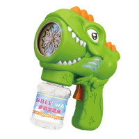 Пистолет с мыльными пузырями Bubble Gun Н007 Динозавр + 50 мл зеленый