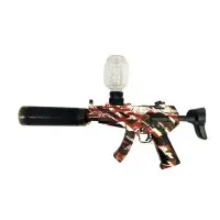 Автомат на гідрогелевих кульках (орбізах) MP5 Камуфляж червоний