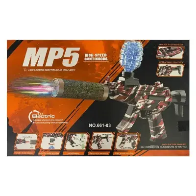 Автомат на гідрогелевих кульках (орбізах) MP5 Камуфляж червоний