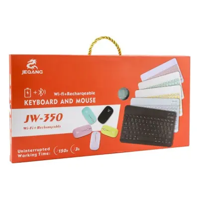 Клавіатура + миша бездротова Jeqang JB-350 Чорна