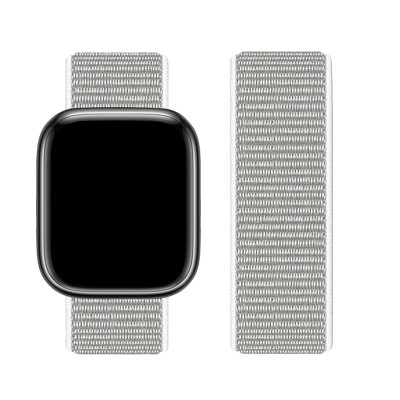 Ремінець Apple Watch 42-49мм Hoco WA02 Nylon Білий (Seashell)