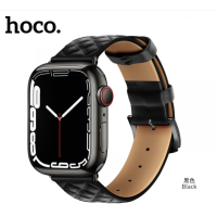 Ремінець Apple Watch 42-49мм Hoco WA18 Leather Чорний Ремінець Apple Watch 42-49мм Hoco WA18 Leather Чорний