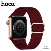 Ремінець Apple Watch 42-49мм Hoco WA04 Elastic Nylon Бордовий (Dark Wine) Ремінець Apple Watch 42-49мм Hoco WA04 Elastic Nylon Бордовий (Dark Wine)