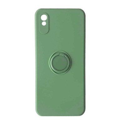 Чехол накладка Ring Xiaomi Redmi 9A Зелёная