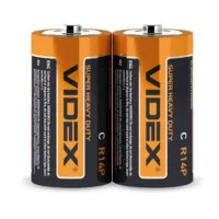 Батарейка Videx R14 лужна