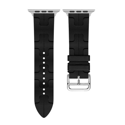 Ремешок Apple Watch 38мм Силикон Kilim Single Черный