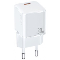 Мережевий зарядний пристрій Usams T45 1USB-C 30W White, Білий