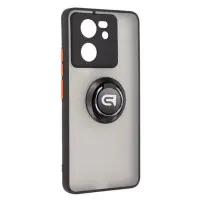 Чехол накладка Frosted Matte Ring Xiaomi Redmi Note 13 Pro 5G Черная