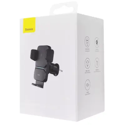 Автотримач Baseus Wisdom Auto Aligment 15W з БЗП Black, Чорний