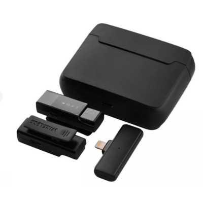 Бездротовий петличний мікрофон S16S Dual IOS Black, Чорний