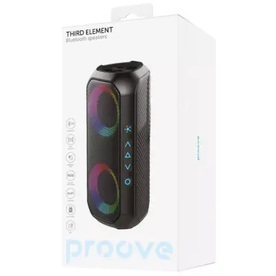 Колонка Bluetooth Proove Third Element 20W Black, Чорний Колонка Bluetooth Proove Third Element 20W Black, Чорний