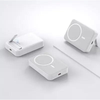 Универсальная мобильная батарея Повербанк Proove Booster MagSafe 10000 mAh 20W Белый Универсальная мобильная батарея Повербанк Proove Booster MagSafe 10000 mAh 20W Белый