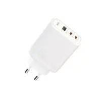 Сетевое зарядное устройство XO CE04 1USB(45W) + 2USB-С (65W) + Кабель Type-C to Type-C White, Белый