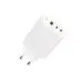 Мережевий зарядний пристрій XO CE04 1USB(45W) + 2USB-С (65W) + Кабель Type-C to Type-C White, Білий