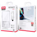 Мережевий зарядний пристрій XO CE04 1USB(45W) + 2USB-С (65W) + Кабель Type-C to Type-C White, Білий