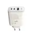 Мережевий зарядний пристрій XO CE04 1USB(45W) + 2USB-С (65W) + Кабель Type-C to Type-C White, Білий