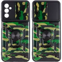 Чехол накладка Serge Ring Camshield Camo Samsung A047 (A04s) Зеленая