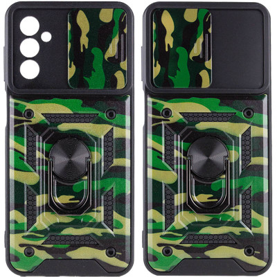 Чехол накладка Serge Ring Camshield Camo Samsung A047 (A04s) Зеленая