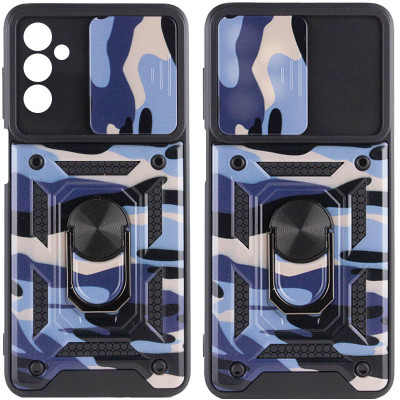 Чехол накладка Serge Ring Camshield Camo Samsung A047 (A04s) Фиолетовая