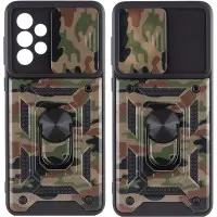 Чехол накладка Serge Ring Camshield Camo Samsung A536 (A53) Коричневая