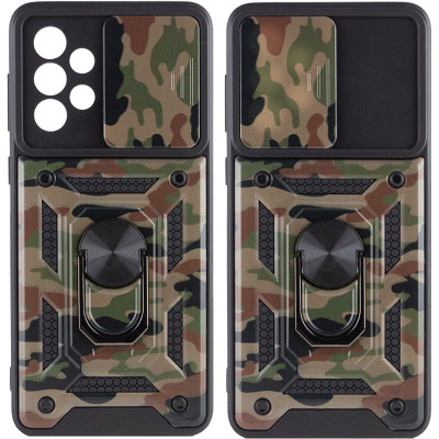 Чехол накладка Serge Ring Camshield Camo Samsung A536 (A53) Коричневая