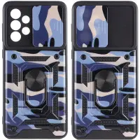 Чехол накладка Serge Ring Camshield Camo Samsung A536 (A53) Фиолетовая