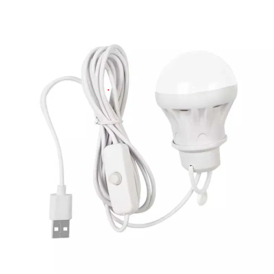 Підвісна LED лампа USB 5w (холодний колір) + вимикач
