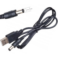 Кабель для роутеру USB 2.0 AM - DC 5.5 0.8 м Чорний