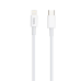Мережевий зарядний пристрій Hoco C80A PD/ Q.C.3.0 + Type-C to Lightning Cable Білий