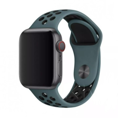 Ремінець Apple Watch 38мм Спорт Nike Смарагдовий/Чорний