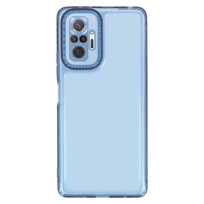 Чехол накладка Starfall Xiaomi Redmi Note 10 Pro Голубой