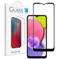 Защитное стекло Acclab 3D  Samsung A035 (A03) Чёрное