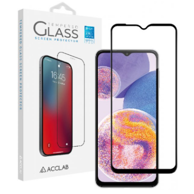 Защитное стекло Acclab 3D Samsung A235 (A23) Чёрное
