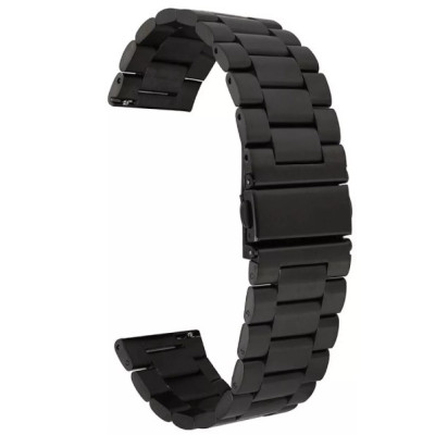 Ремінець Apple Watch 42мм Rolex 3-BEAD Металевий Чорний