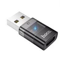 Перехідник адаптер OTG Hoco UA36 USB to Type-C Чорний