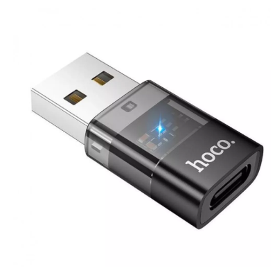 Перехідник адаптер OTG Hoco UA36 USB to Type-C Чорний