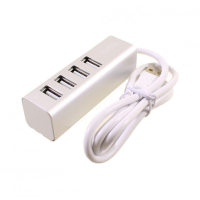 USB хаб Hoco HB-1 4 Ports Silver, Срібний