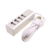 USB хаб Hoco HB-1 4 Ports Silver, Серебряный