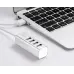 USB хаб Hoco HB-1 4 Ports Silver, Срібний