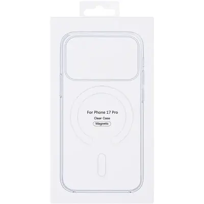 Чохол Накладка Clear MagSafe (AAA) iPhone 17 Pro Прозора
