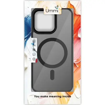 Чехол Накладка Ummi Colorfull MagSafe iPhone 13 Черная