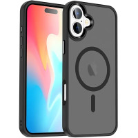 Чохол Накладка Ummi Colorfull MagSafe iPhone 16 Plus Чорна