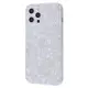 Чехол накладка Confetti iPhone 12 Pro Max Белая